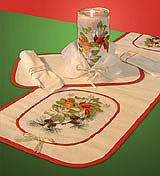 Sheer Magic Embroidered Holiday Table Set