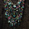 Embossed Burlap Necklace