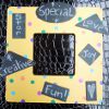 Polka Dot Chalkboard Frame