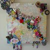 10 10 11 Heidi Pizza Box Wall Art e1317004480556 Ultimate Green Crafting Guide: 201 Recycled Craft Ideas