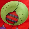 Reverse Painted Holiday Ornament Plate