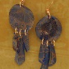 Blue Bling Water Bottle Earrings