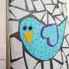Fabric Bird Mosaic