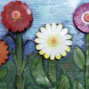 Cardboard Ribbon Spool Flowers