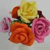 Crunched Tissue Flowers