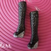 Sparkly Barbie Boot Earrings