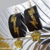Glitter Lightening Bolt Earrings