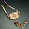 Beaded Mixed Media Pendant