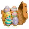 6 Wooden Easter Eggs