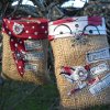 Scrap Fabric Burlap Bags