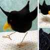 Dancing Felt Crow