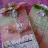 Look of Vintage Floral Earrings and Gift Tag