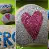 Personalized Glitter Rocks