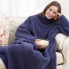 Knit Afghan with Sleeves