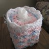 Baby Shells and Ribbon Tissue Box Cover