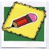 Back to School Card Beady Pencil