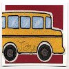 Back to School Card Beady Bus