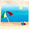 Beachy Keen Painted Tote