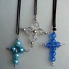 Beaded Cross Pendant