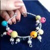 Beaded Dangle Cuff Bracelet