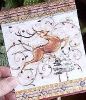 Beaded Reindeer Christmas Card