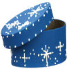 Blue and White Snowflake Box