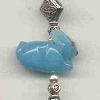 Blue Bunny Zipper Pull