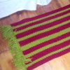 Bold Stripe Rug with Fringe