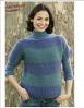 Boatneck Striped Knit Sweater