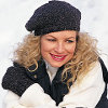 Boucle Mittens and Matching Beret