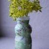 Recycled Yogurt Cup Bud Vase