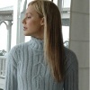 Tunic Cable Turtleneck Sweater