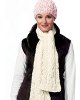 Cable Knit Scarf and Hat