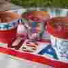 July 4th Painted Candle Holder