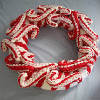 Candy Cane Crochet Wreath