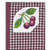 Cherries Cross Stitch Gingham Notebook Cover