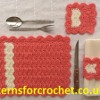 Crochet Chevron Table Setting