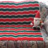 Festive Christmas Cross Over Afghan