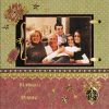 Christmas Friends Scrapbook Layout