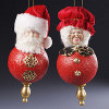 Claus Finial Ornaments