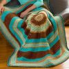 Colorful Twists and Turns Crochet Throw