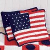 Crochet American Flag Cushions
