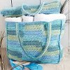 Crochet Beach Mat and Tote Bag