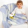 Blue Ombre Crochet Baby Blanket