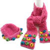 Crochet Bobble Scarf and Hat