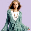Deep V Flourish Sweater Jacket