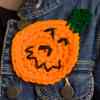 Crochet Pumpkin Pin