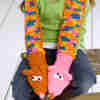 Crochet Hand Puppet Scarf