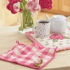 Crochet Rose Dishcloth and Potholder