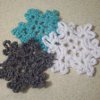 Trio of Crocheted Snowflakes